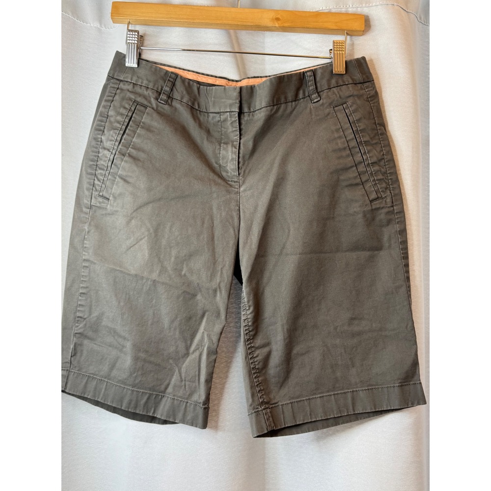 J.Crew Stretch Halsted‎ Lola Taupe Skinny Shorts Casual Everyday Size 2